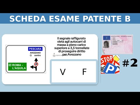 SCHEDA ESAME PATENTE B -2025- #2