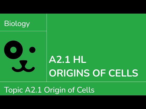 A2.1 HL Origin of Cells [IB Biology HL]