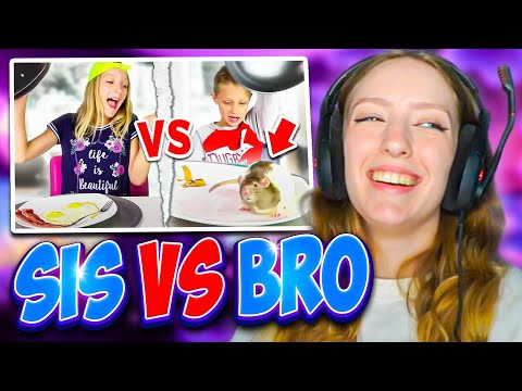 Karina Reacts to the Most Funny Gummy vs Real Food SIS vs BRO videos