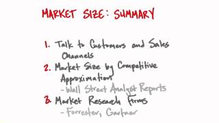 Market Size Summary - How to Build a Startup