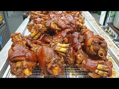 , title : 'Fried Braised Pig's Trotters, Spicy Braised Pork Trotters (Jokbal) - Korean Food / 튀김족발, 매운족발'