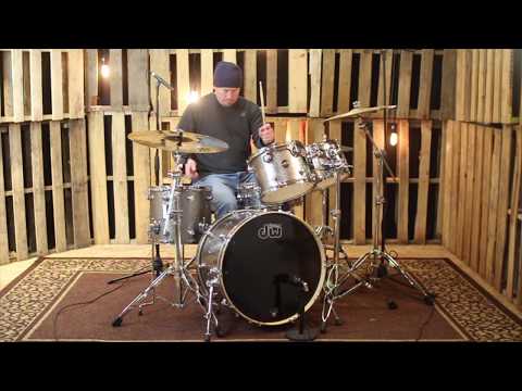 DW Performance Maple Titanium Sparkle Drum Set - 22,10,12,14,5.5x14