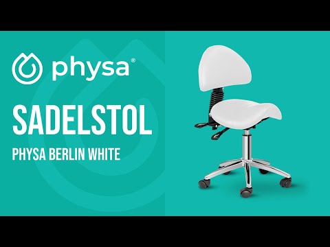 video - Sadelstol - 550–690 mm - 150 kg - Vit