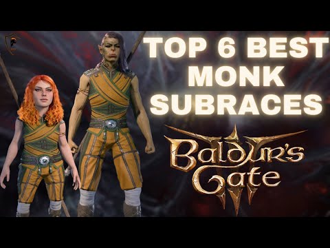 Baldur's Gate 3 - Top 6 Best Sub-Races for the Monk Class