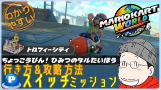 『ちょっこうびん！ひみつのタルたいほう』Pスイッチの行き方＆完全攻略プレイ｜マリオカートワールド
