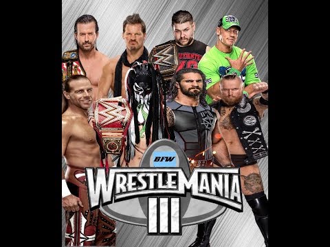 BFW Wrestlemania III Matchcard