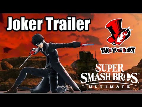 SUPER SMASH BROS ULTIMATE | Joker Gameplay Reveal Trailer (Persona 5 Crossover)