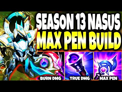 NO COUNTER Season 13 Nasus Max Pen Build ~ MELT ALL WITH E 🔥 LoL Top AP Nasus Preseason s13 Gameplay