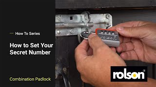 How to set a combination padlock : or our Rolson Tools Item 66498