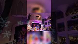 Mickey's tree lighting ceremony and Santa! #DisneyWish #DisneyChristmas #Shorts