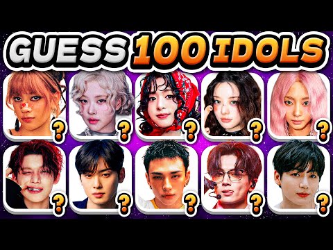 GUESS 100 KPOP IDOLS in 3 Seconds 🌟🤩 | Kpop Quiz Challenge