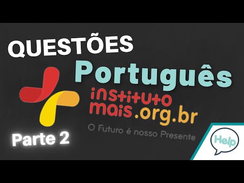 Questões da banca INSTITUTO MAIS - Português - pt.2