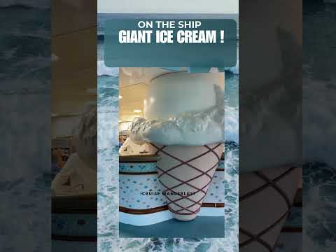 Thumbnail for A Sweet Sight: The Stunning Giant Ice Cream Onboard#CruiseExperiences #travel #cruisegoals #cruise