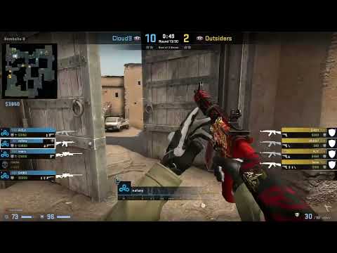 CS:GO POV Demo Cloud9 nafany (21/11) vs Outsiders (de_dust2) @ IEM Cologne 2022
