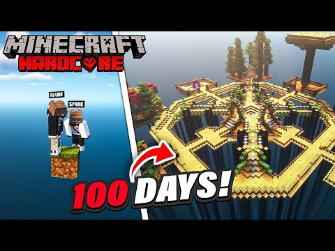 Survived 100 Days on ONE BLOCK EXTREME - EPIC Minecraft Hardcore!