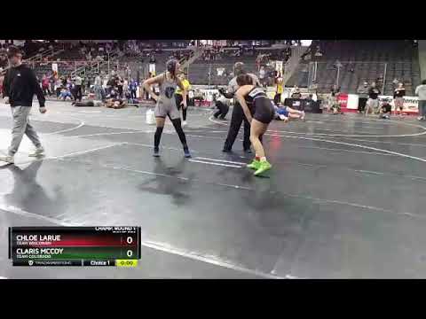 144 Lbs Champ. Round 1 - Claris McCoy, Team Colorado Vs Chloe LaRue, Team Wisconsin 7805