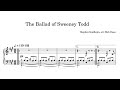 The Ballad of Sweeney Todd (Sondheim) - solo piano