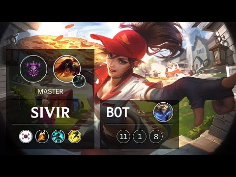 Sivir ADC vs Ezreal - KR Master Patch 9.6