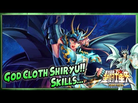 Test SKILLS: GOD CLOTH SHIRYU 🔥 KEREN ABIS!! Saint Seiya: Awakening
