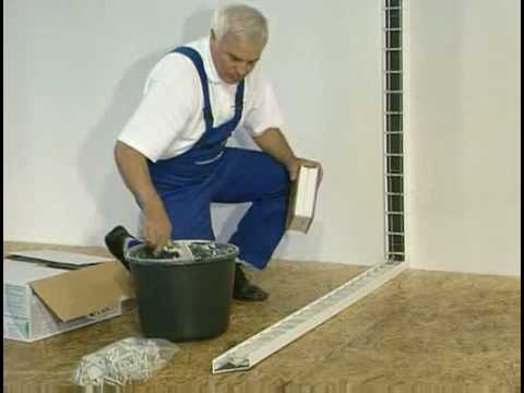 Traditionelle Montage Glasbausteine