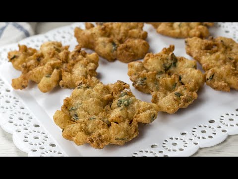 Crispy cod omelettes