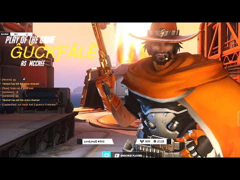 Gale Top 500 DPS Main - McCree gameplay! POTG! [ Overwatch Season 26 Top 500 ]