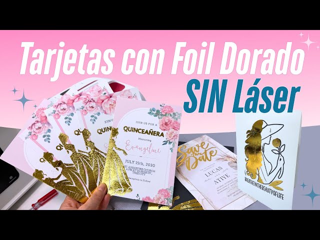 Vídeo relacionado con QUARKZMAN 8 Pcs Toner Reactive Foil, Rollo de Papel de Transferencia Metálica de Foil Caliente 15cm x 300cm Hojas de Transferencia Deco Foil para Pluma de Foil, Colores Variados