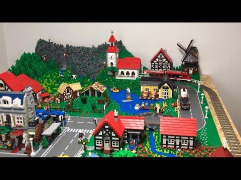 Bau einer Lego Stadt Teil 32. -  Zugstrecke [1]