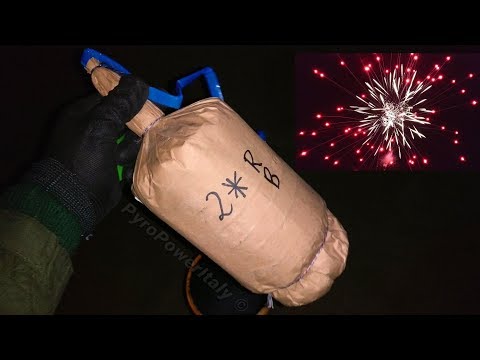 5" Italy Cylinder Shell - Fermata 2 Intrecci ROSSO & BIANCO / 125mm Made in Italy Zylinderbombe [HD]