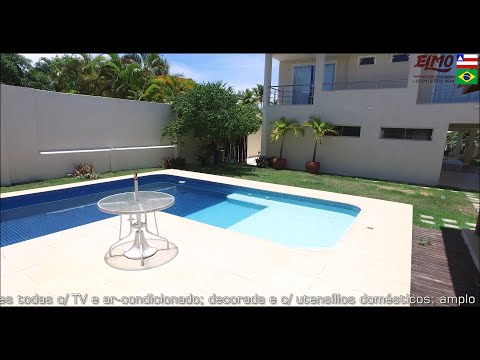 Casa Cetus; 5 Suítes + DCE a poucos metros do mar. Linda casa na Praia de Guarajuba.