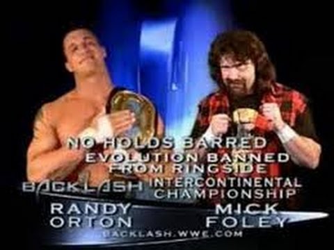 Wwe Randy Orton vs Mick Foley/Backlash/No Holds Barred/2004