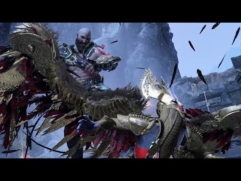 Ocky God Of War shows Petite Valkyrie Queen whos boss - God Of War (2018) Sigrun Boss Fight