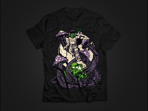 Alien X Cannabis clothing design