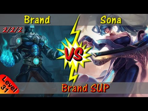 Brand vs Sona Support - Ranked game
