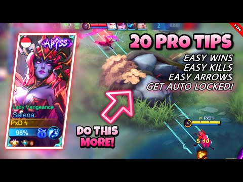 20 PRO TIPS ON HOW TO BECOME A POWERFUL SELENA USER | SELENA TUTORIAL GAMEPLAY | STEP-BY-STEP | MLBB
