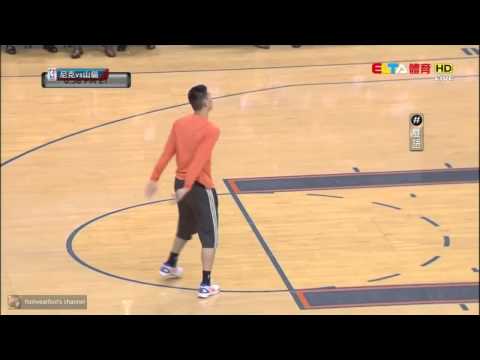 Jeremy Lin returns from knee injury for a shootaround! 4.26.2012