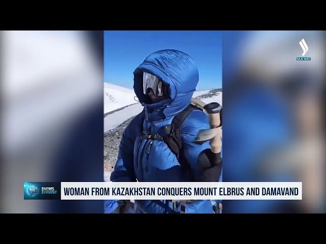 Қозоғистонлик альпинист қиз Эльбрус ва Дамовандни забт этди