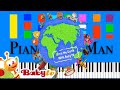 Our Wonderful World BabyTV Slow EASY Medium 4K Piano Tutorial