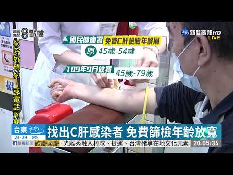 找出潛在C肝感染者! 免費篩檢放寬
