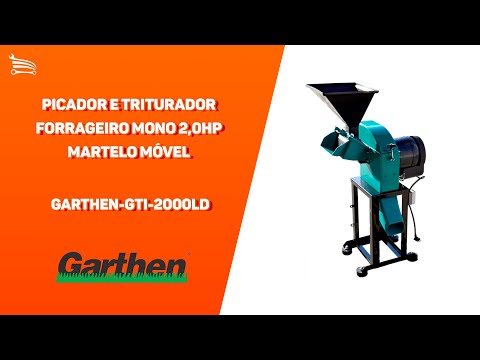 Picador e Triturador Forrageiro Mono 2,0HP  Martelo Móvel - Video