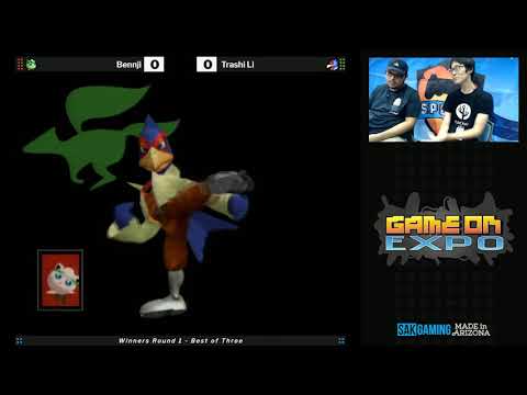 Game On Expo 2019 Melee Sunday WR1 - Bennji (Jigglypuff) vs Trashi Li (Falco)