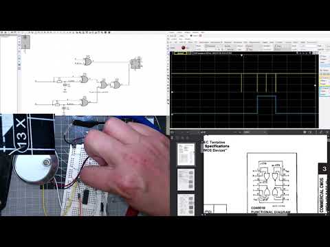 Boring Ben builds synths E01 - Making descrete incremental encoder decoder to direction and clock