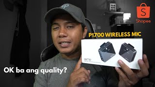 Pinakamurang Wireless Mic sa Shopee - YTOM Wireless Mic (SK750) Unboxing and Review