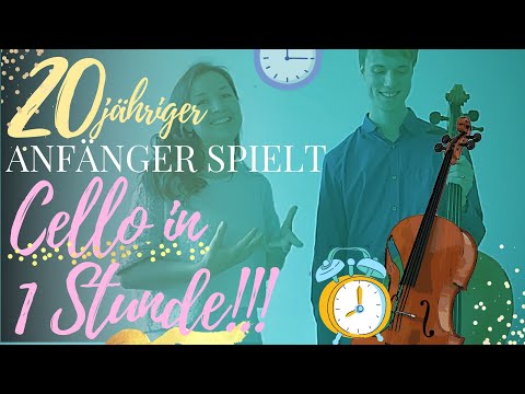 Cello spielen in 1 Stunde!!! 20jähriger Anfänger spielt sofort erste Töne