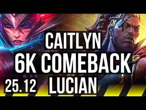 CAITLYN & Shaco vs LUCIAN & Neeko (ADC) | 6k comeback, Quadra, 54k DMG | JP Challenger | 25.12