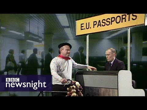 Paxman on the new EU passport (Newsnight archives 1995) - BBC Newsnight