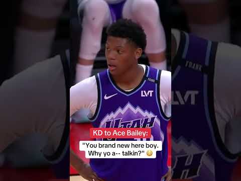 KD back and forth with Ace Bailey in NBA preseason 😮