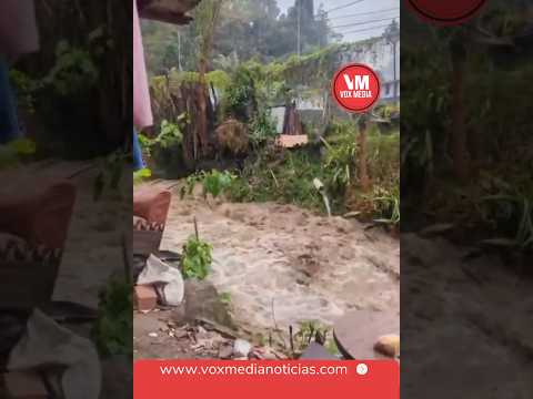 Inundación en la vereda Gallizano de Villamaría, Caldas este 3 de marzo de 2026