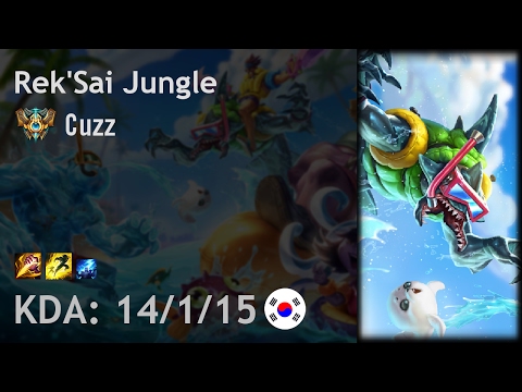 Rek'Sai Jungle vs Graves - Cuzz - KR Challenger Patch 7.3