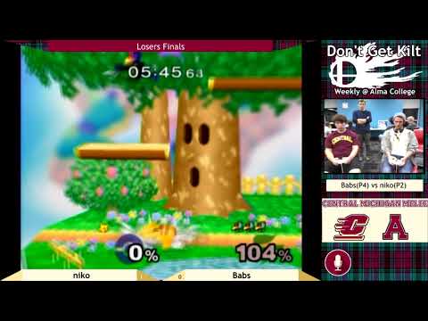Babs (Falco) vs niko (Pikachu) - SSBM Singles - Don't Get Kilt #1